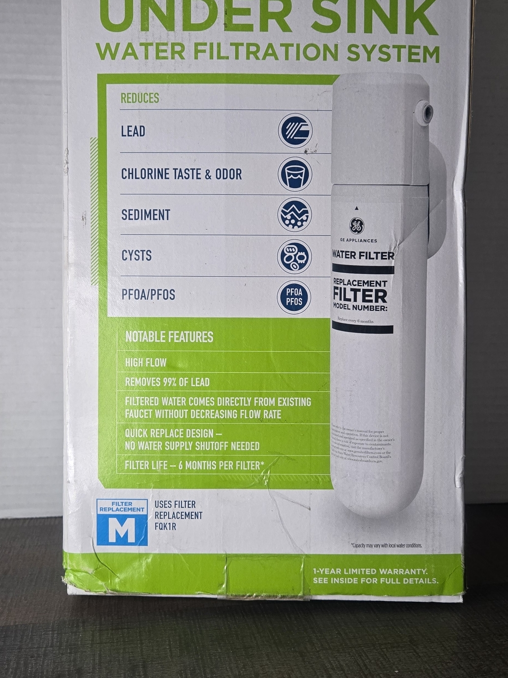 GE Under Sink Water Filtration System | GXK140TNN | Lead & PFOA Reducti
